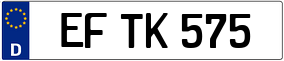 Trailer License Plate